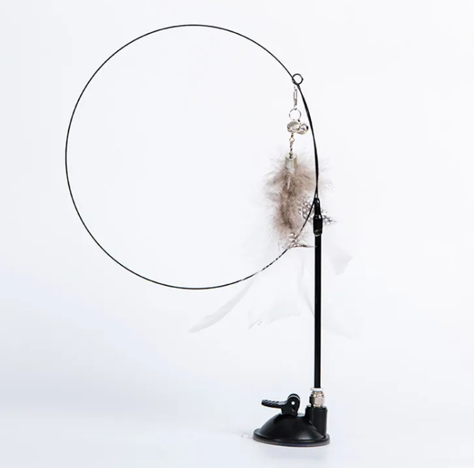 Suction Cup Cat Wand Toy