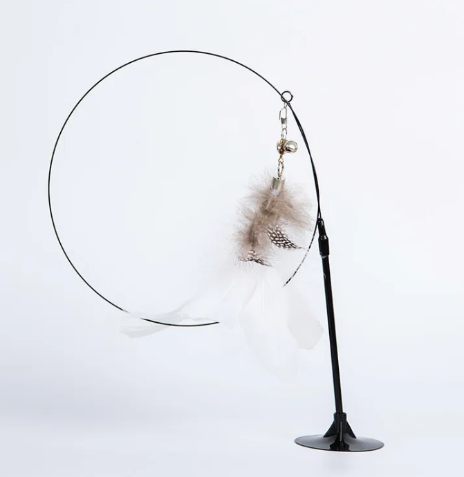 Suction Cup Cat Wand Toy